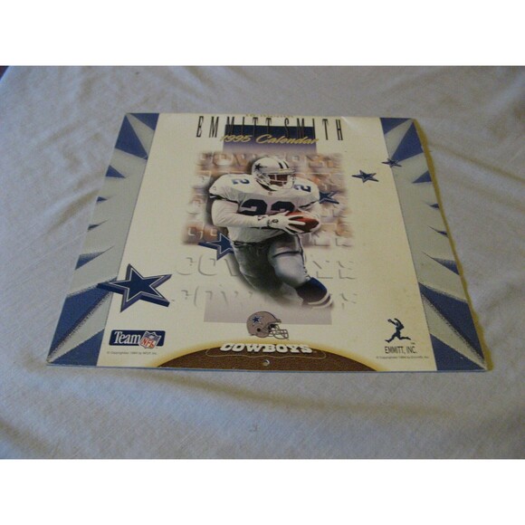1995 Team NFL Emmitt Smith Dallas Cowboys 16 Months Calendar Emmit Inc - Picture 1 of 5